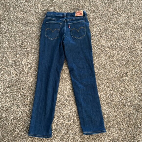 Levis Blue 724 High Ride Straight Jeans Size 28 - Picture 5 of 9